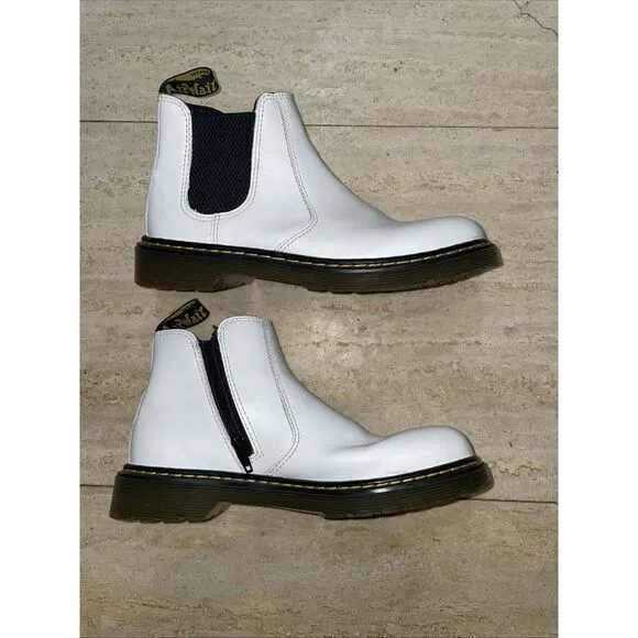 Dr. Martens Air Wair 2976 Quad Chelsea Boots‎ White Size 6W - Image 9