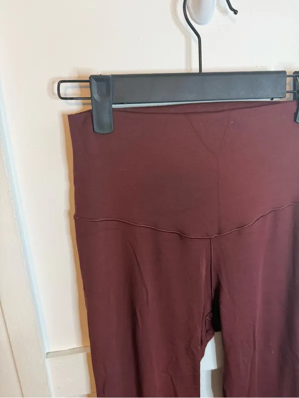 Aerie Maroon Real Me High Rise 7/8 Leggings - Image 4