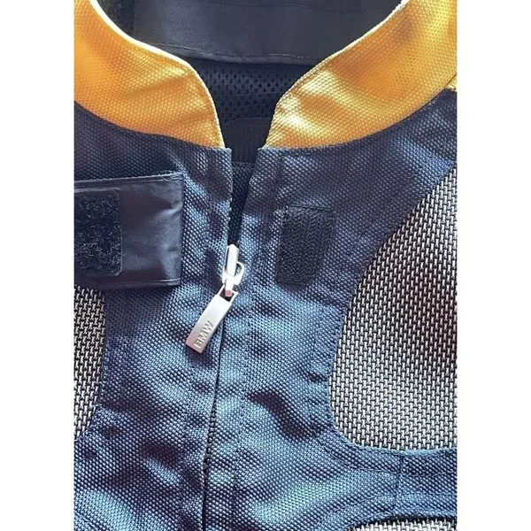 BMW Air Flow 2 Women's Size 8R Motorcycle Jacket Padding Armor Yellow RARE - Image 13