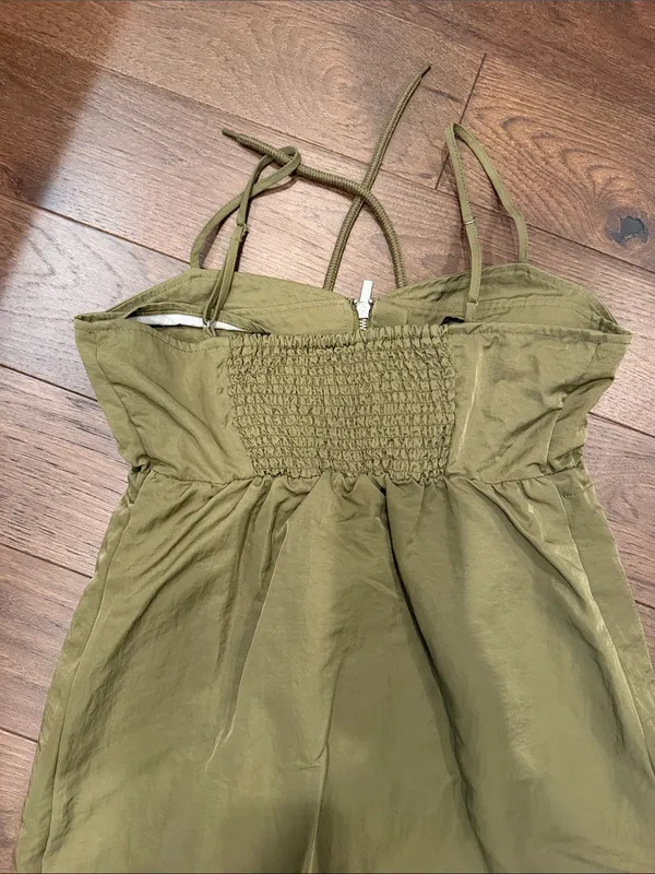 Future Collective Women's Nylon Zip-Front Midi Dress Size Small - C66-011 - Image 9