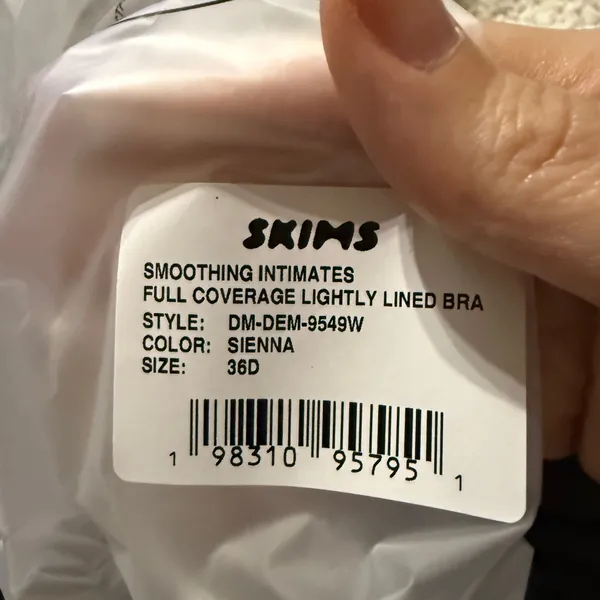 2/$45 NEW Skims Beige SMOOTHING INTIMATES COVERAGE BRA Lightly Lined Underwire‎ - Image 7