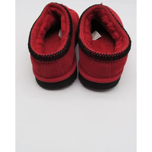 UGG Tasman Red Suede Sheepskin Lined Slippers Mens 6 Womens 8 1019066 - Image 9