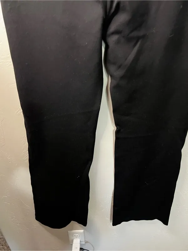 Betabrand Classic Bootcut Dress Yoga Pants Black Stretch Workwear Large L - Image 9