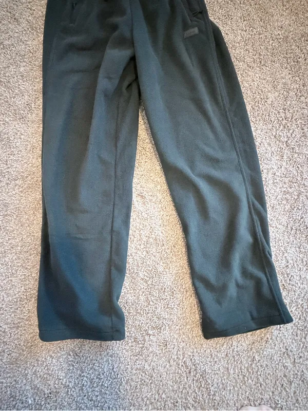 Skims fleece lounge straight leg pants sold out color size small relaxed fit NWT - Image 6