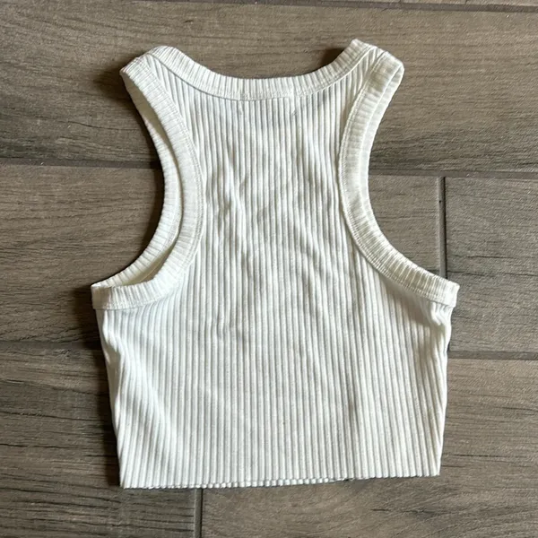 Rumours ribbed tank top White - Image 4