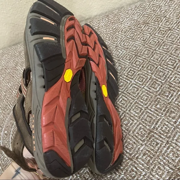 Merrell Cambrian Emme Leather Ginger Vibram Soles Walking Hiking Shoes Sz 8 GUC - Image 6