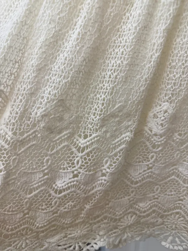 Jen's Pirate Booty Everlasting Backless White Lace Mini Dress - Image 6