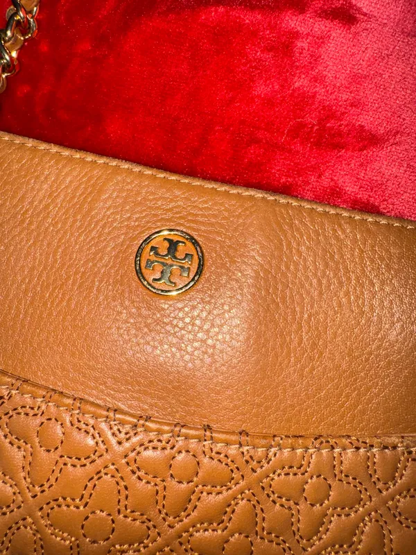 Tory Burch Bryant Embossed Leather Tote braw - Image 4