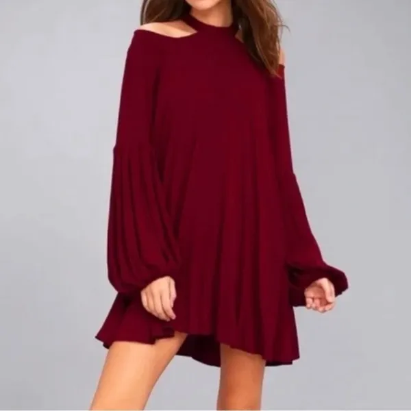 Free People Drift Away Cold Shoulder Tunic Top / Dress - Image 7
