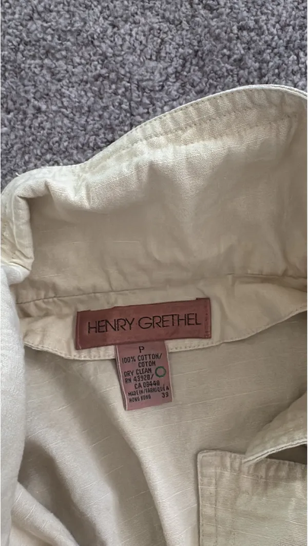 Vintage Beige Jacket Tan Size XS - Image 5