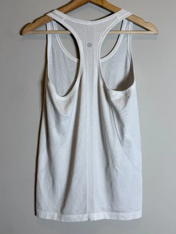 Lululemon Swiftly Tech Racerback Tank Top Women's 8 White Workout Gym Fitness - Image 8
