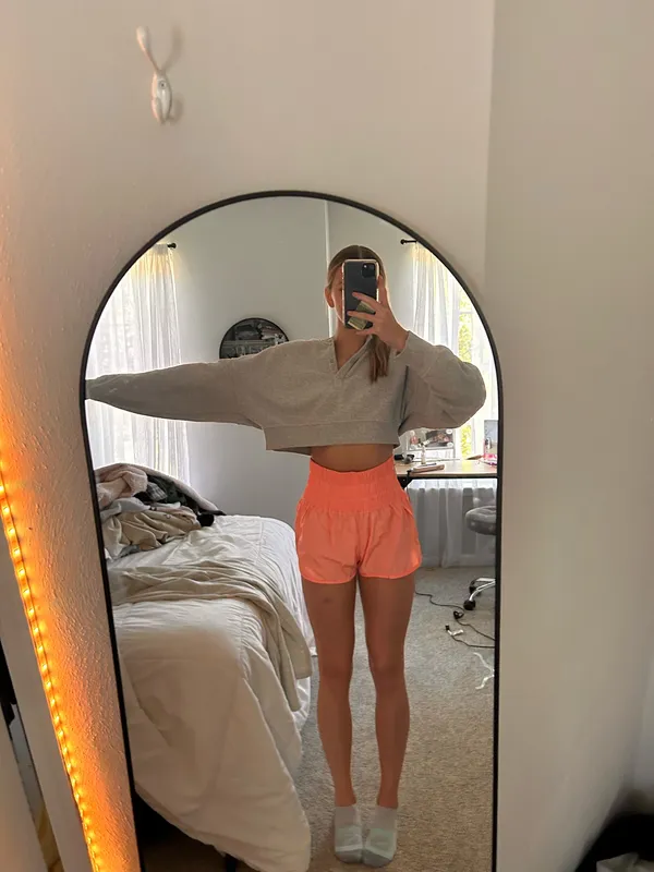 Aerie Grey Cropped Sweater - Image 2