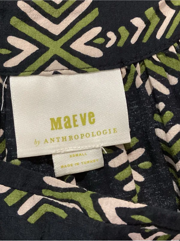 Maeve By Anthropologie Catania Shimmer Puff Sleeve Top Size XS - Image 7