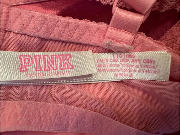 Victoria's Secret PINK Lace Lightly Lined Corset Top Bralette Pink Size L EUC - Image 6