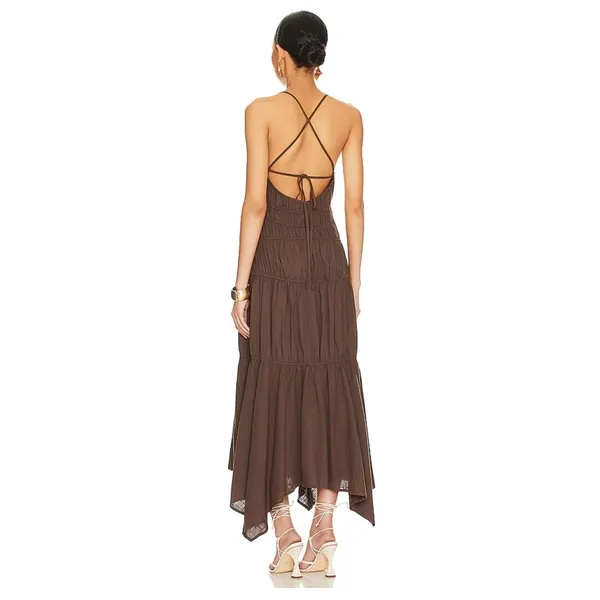 Revolve Tahlia Dress in Chocolate size XS NEW - Image 3