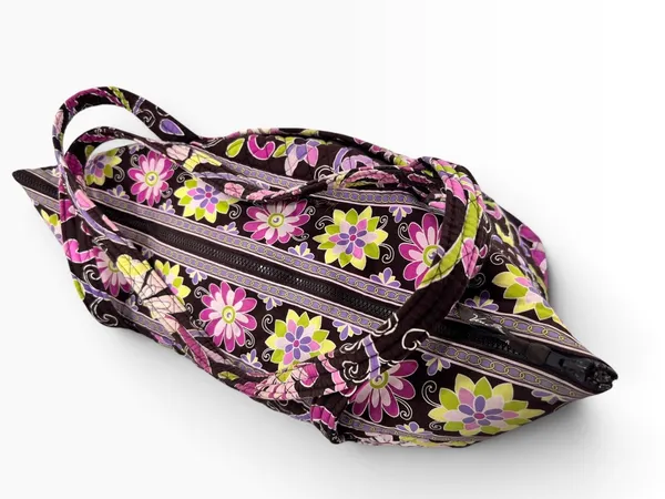 Vera Bradley Retired Purple Punch Shoulder Bag in Brown & Pink - Image 4