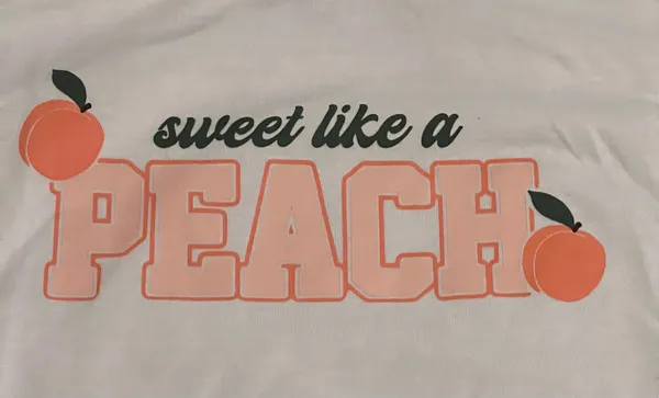 Womens large Better Together Sweet like a Peach pajama set-shirt/shorts set - Image 4