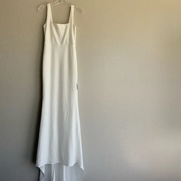NEW LULUS Regal Classic White Sleeveless Twist-Back Maxi Dress SZ SMALL - Image 8