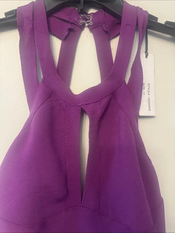 Shinestar NWT Purple Bandage Dress Sz S - Image 2