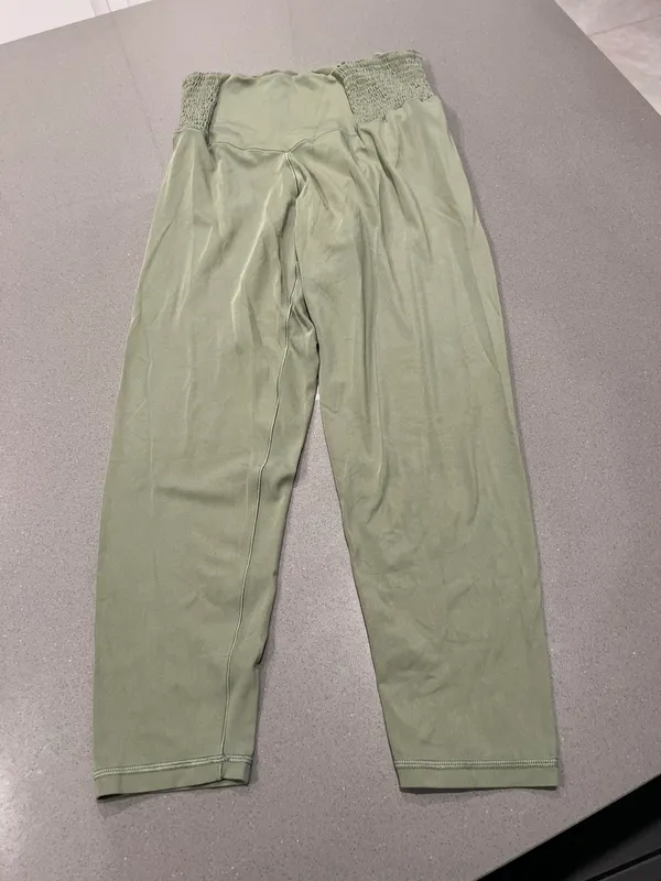 Green Smocked Leggings - Image 6