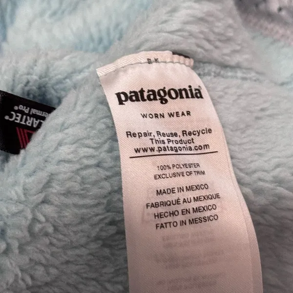 Patagonia Re-Tool Snap-T Fleece Pullover Jacket light blue Women’s XS - Image 4