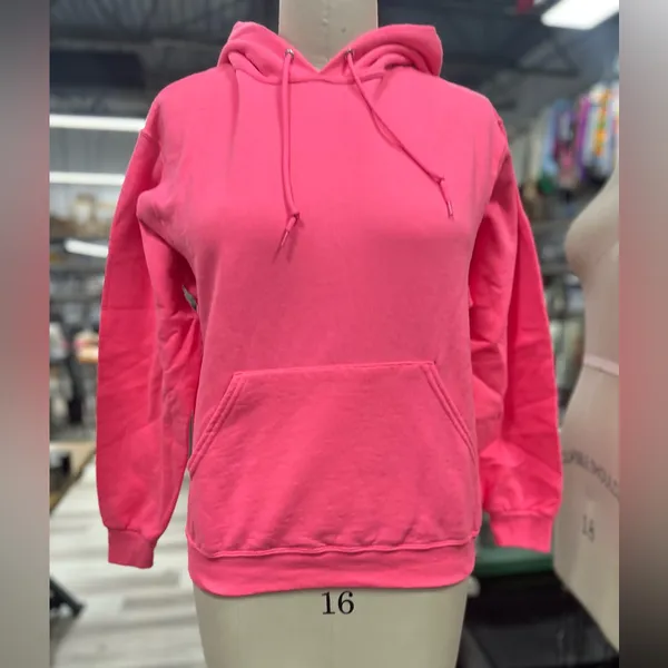 Jerzees Neon Pink Hoodie M - Image 4