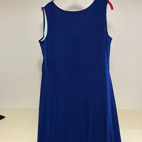 NWOT Du Jour Medium Teal and Blue Maxi Dress - Image 4