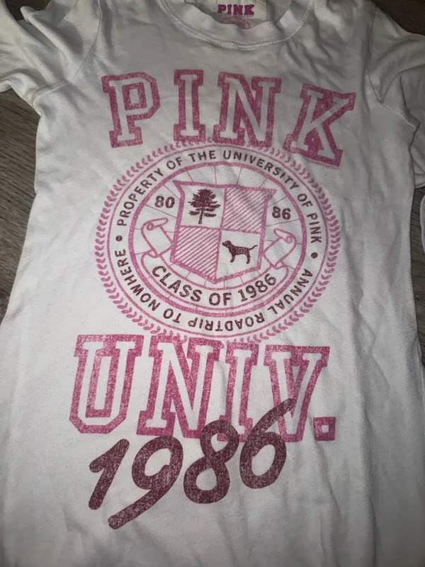 VNTG Victoria’s Secret PINK UNIV 1986 Long sleeve nightie Small - Image 8