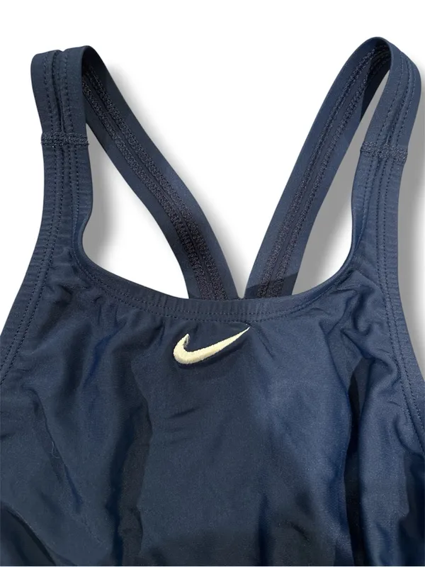 Nike Women’s Navy Blue Performance One-Piece Swimsuit - Size 32/6 - Image 4