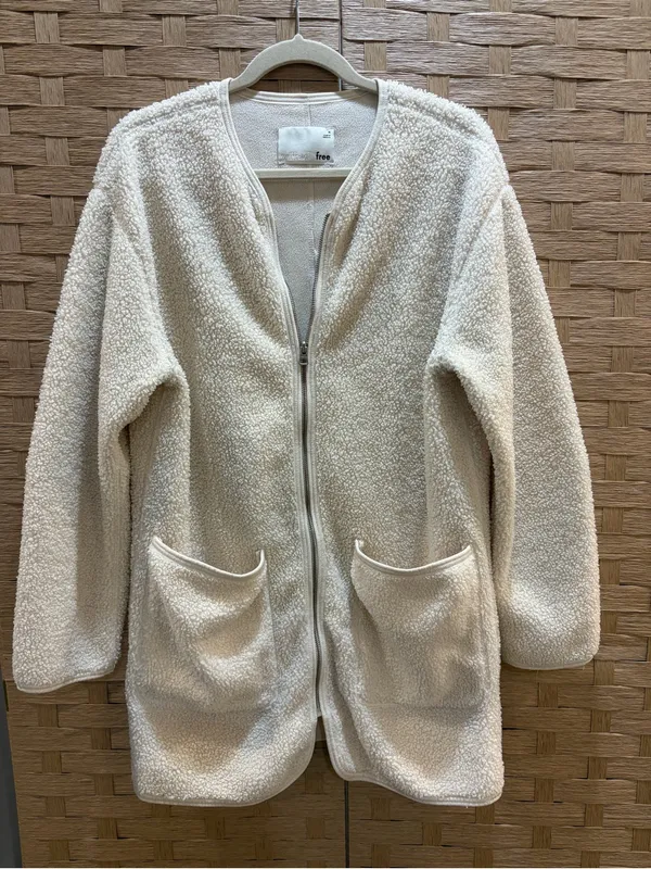 Aritzia Wilfred Free Long Sherpa Liner Jacket EUC M - Image 2