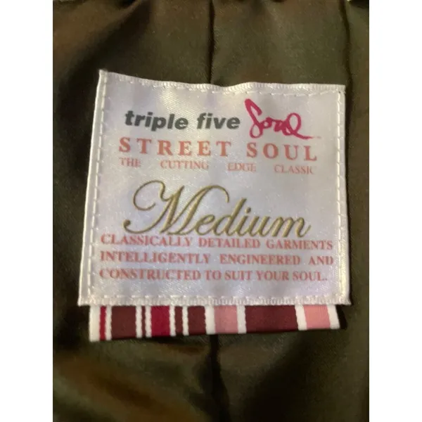 Triple Five Street Soul Jacket Womens M Used Brown Plaid 100% Wool Lined - Image 7