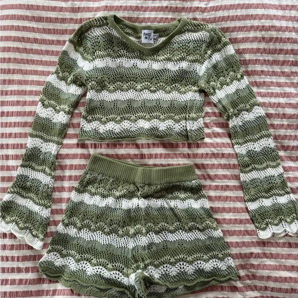 Princess Polly green and white knit set - Image 2