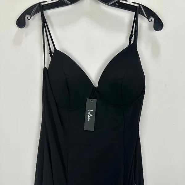 Lulus Elisha Black and White Sleeveless Maxi Dress Formal Evening XL NWT - Image 10