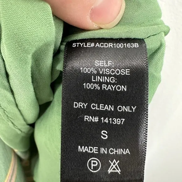 ASTR the Label Size Small Maxi Dress Olive Green Stripe V Neck Flowy Vacation - Image 9