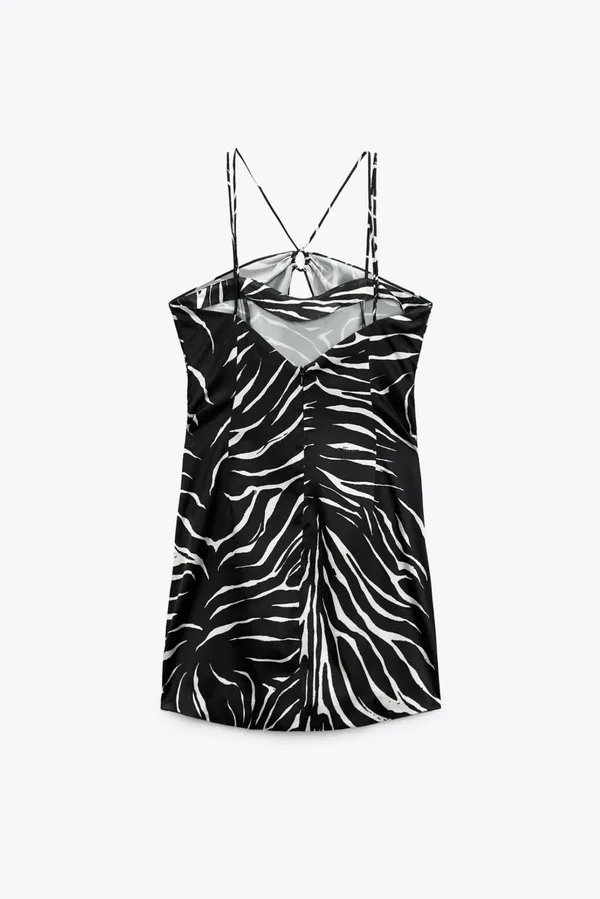 ZARA Animal Print Short Dress - Image 8