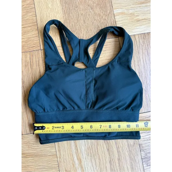 Lululemon Stash It Bra *Medium Support, B/C Cup, Rainforest Green, Size 4, EUC - Image 8