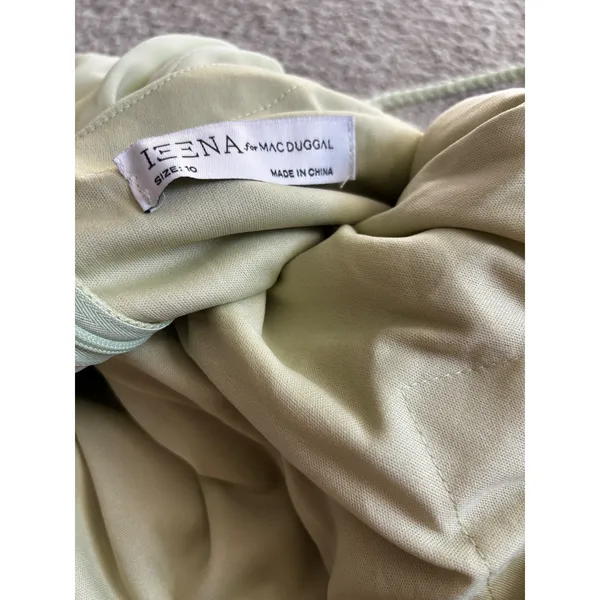 Ieena for Mac Duggal‎ Dress 10 Green Tiered Cocktail Prom Wedding Guest 70200 - Image 5