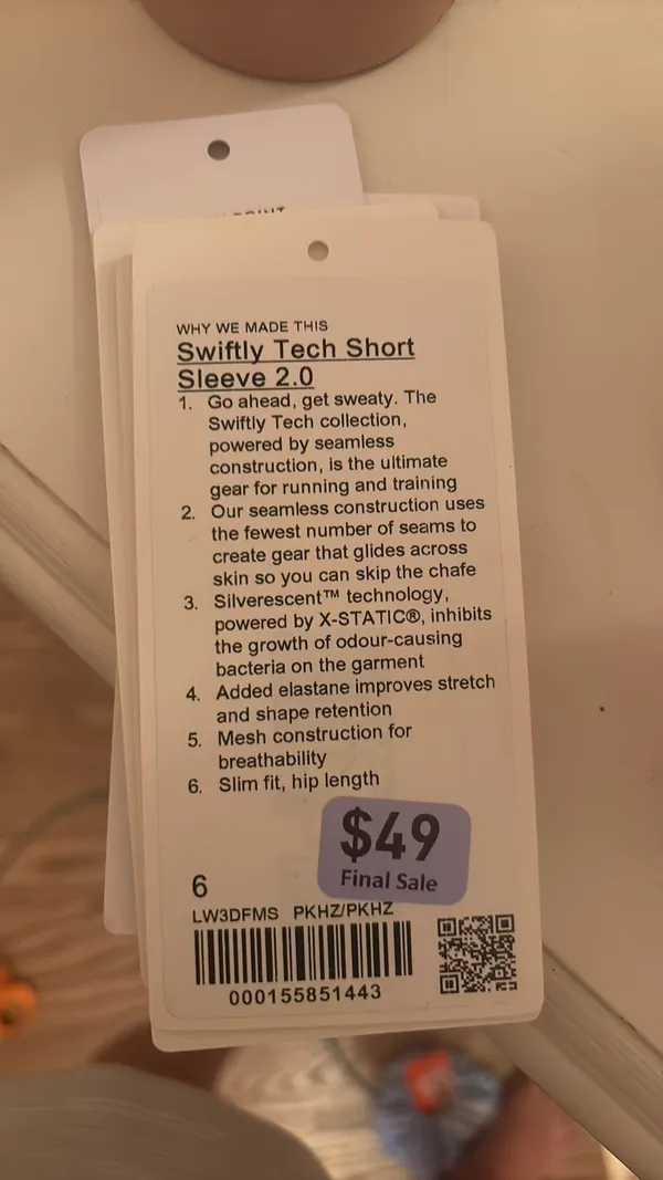 Lululemon Swiftly Tech Pink Short Sleeve - Image 5