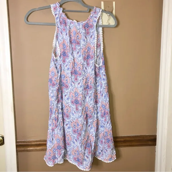Victoria’s Secret Paisley Sleeveless Slip Dress Nightgown Pink Blue‎ Size small - Image 2