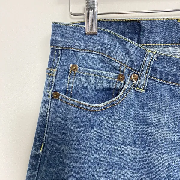 LUCKY BRAND Fluer Easy Rider Denim Women Sailor Jeans Sz 8/29 Mid‎ Rise Whiskers - Image 6