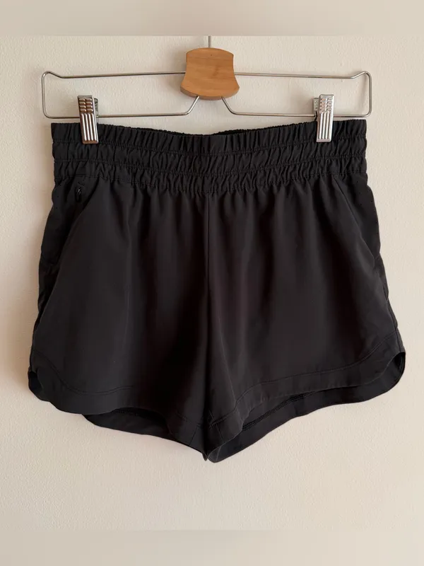 REI Co-op Swiftland Running Shorts Black Smocked Waist Pockets Liner Extra Small - Image 7