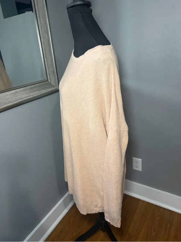 Eileen Fisher Organic Cotton Silk Blend Waffle Knit XL - Image 3