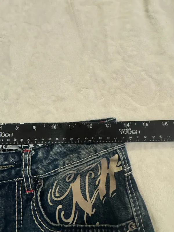 Ninth Hall Idle Cougar Snake Denim Jeans Blue Size 0 - Image 7