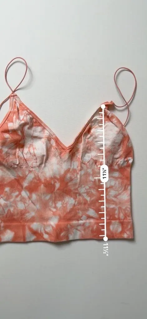 Intimately Free People Seamless Tie-Dye V-Neck Crop Camisole Tank Top - Image 4
