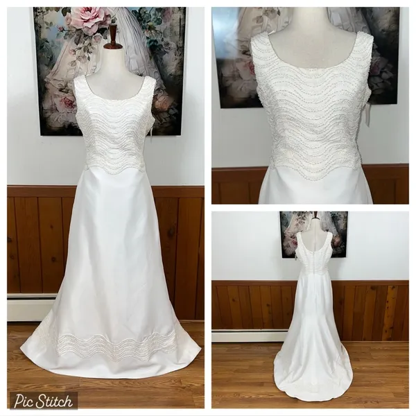 Stunning Vintage Y2K Oleg Cassini Wedding Gown! - Image 2