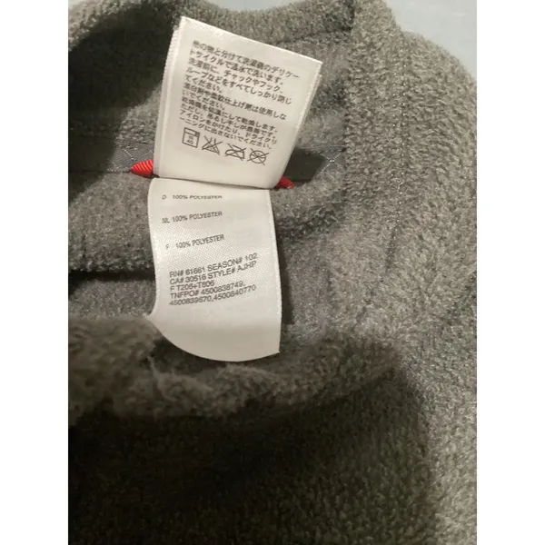 The North Face Women's Fleece 1/4 Zip Pullover Top Gray M/M Polartec Classic - Image 7