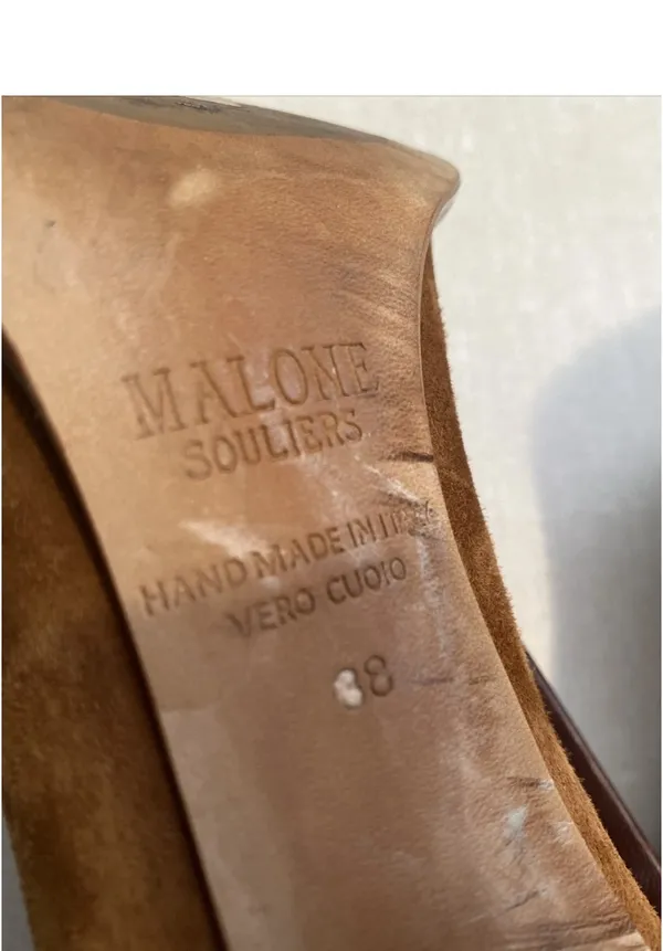 Malone Souliers Clara Suede Ankle Boot Booties Size EUR 38 US 7.5 *Read Scuffed - Image 11