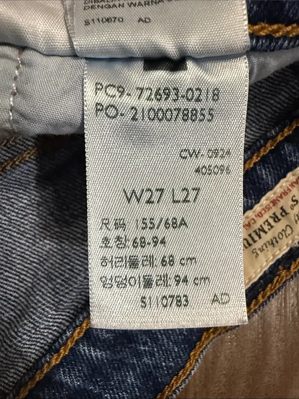 Levi’s Premium Ribcage Straight Ankle Jeans 27 My Honor Dark Wash $110 - Image 13