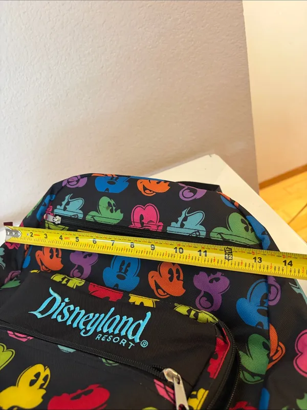 New Disney Parks Disneyland Rainbow Mickey Faces Backpack Adult Large NWOT - Image 12