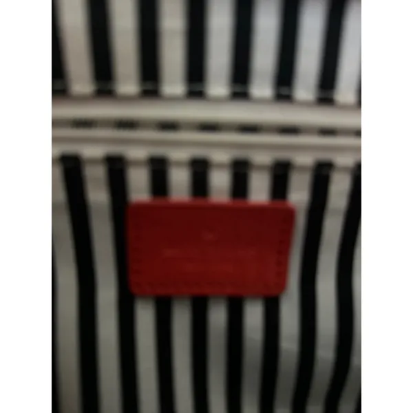 Kate Spade New York Red Patent Leather Heart Embossed Tote Bag Handbag **seedesc - Image 4